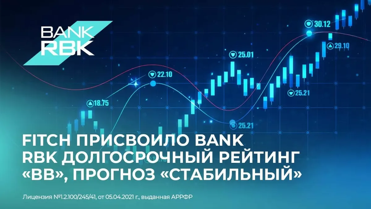Fitch присваивает Bank RBK рейтинг 'BB' на фоне стабильного прогноза