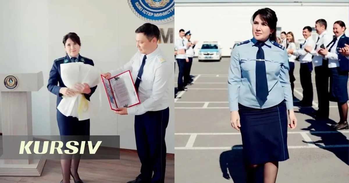 Mangystau Police Honor Retiring Officer Amid Social Media Buzz