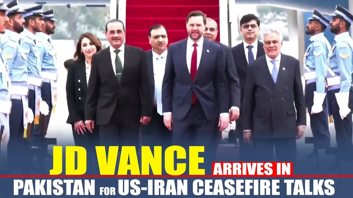 Video: Vance arrives in Pakistan for talks with Iran