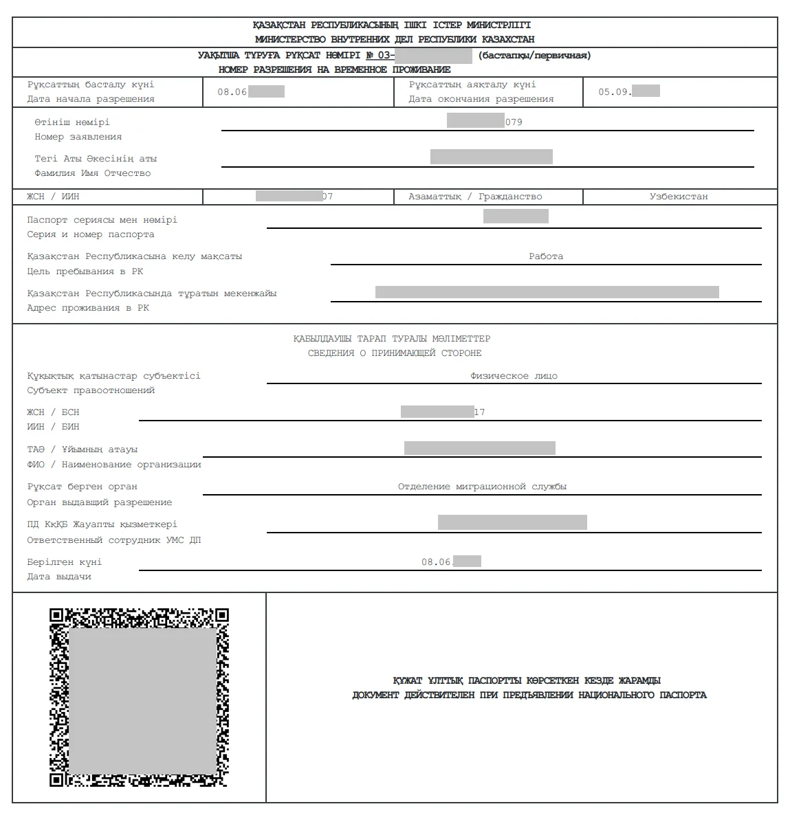 Разрешения на работу для мигрантов в Казахстане полностью перевели в онлайн