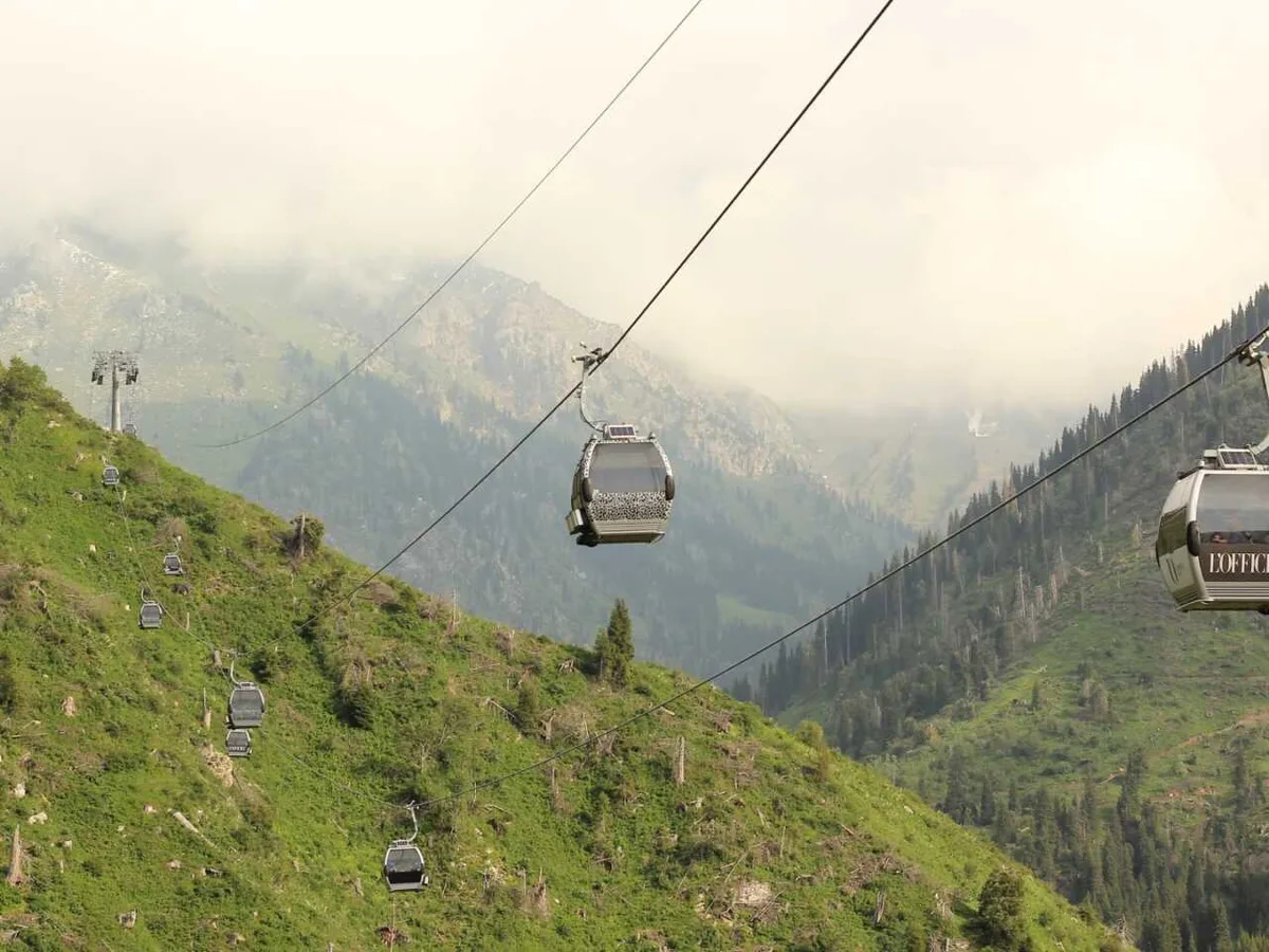 Канатная работа на Шымбулаке не будет работать почти месяц