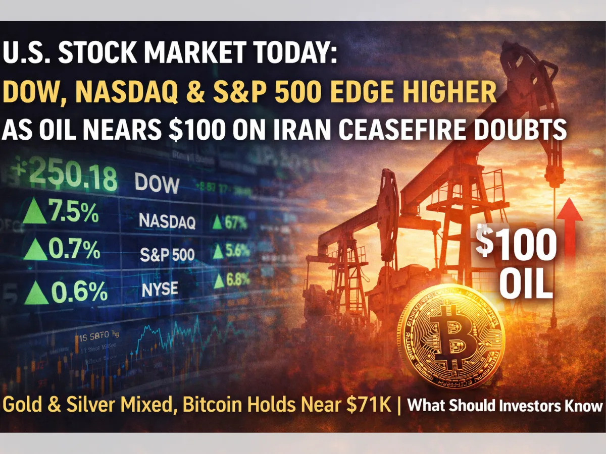 Stock market today: Dow, S&P 500, Nasdaq edge higher as Trump says Iran wants to talk, US blockades Hormuz