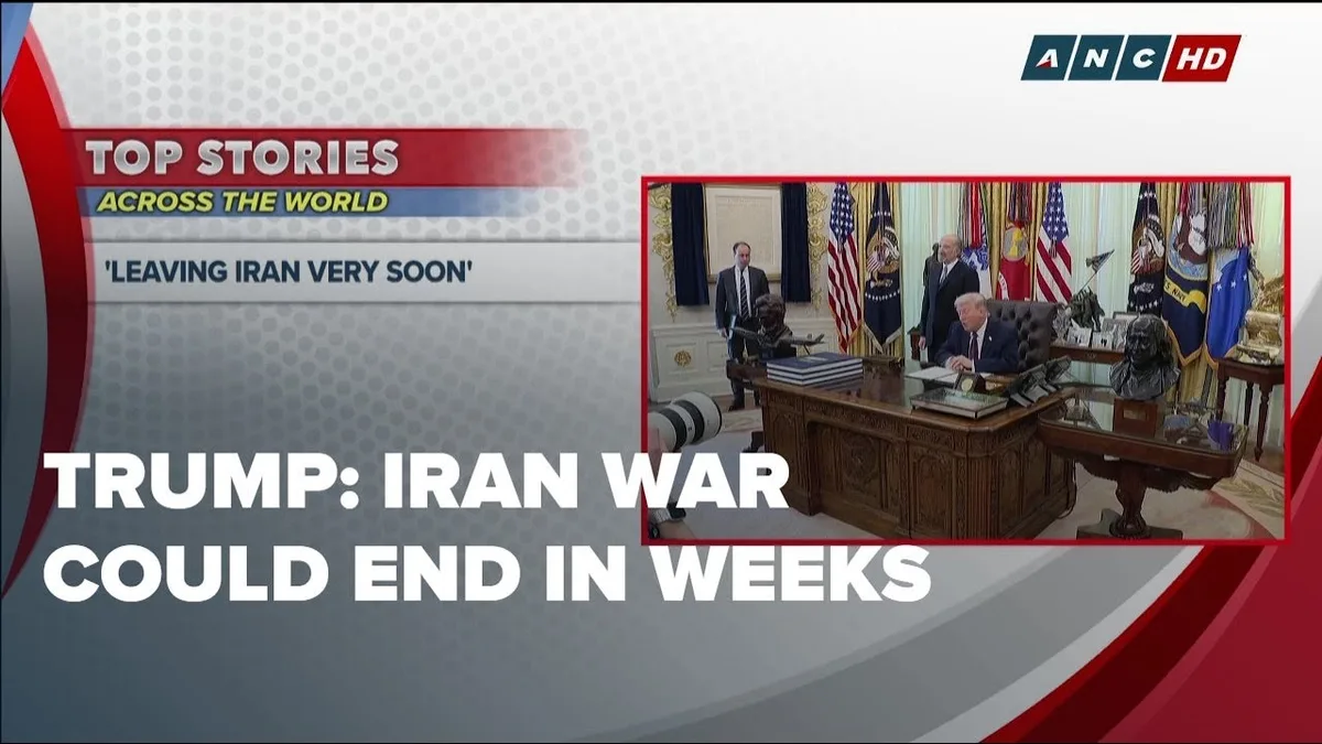 Trump Says War Could End 'Very Soon,' Top Pakistani Mediator Travels To Iran