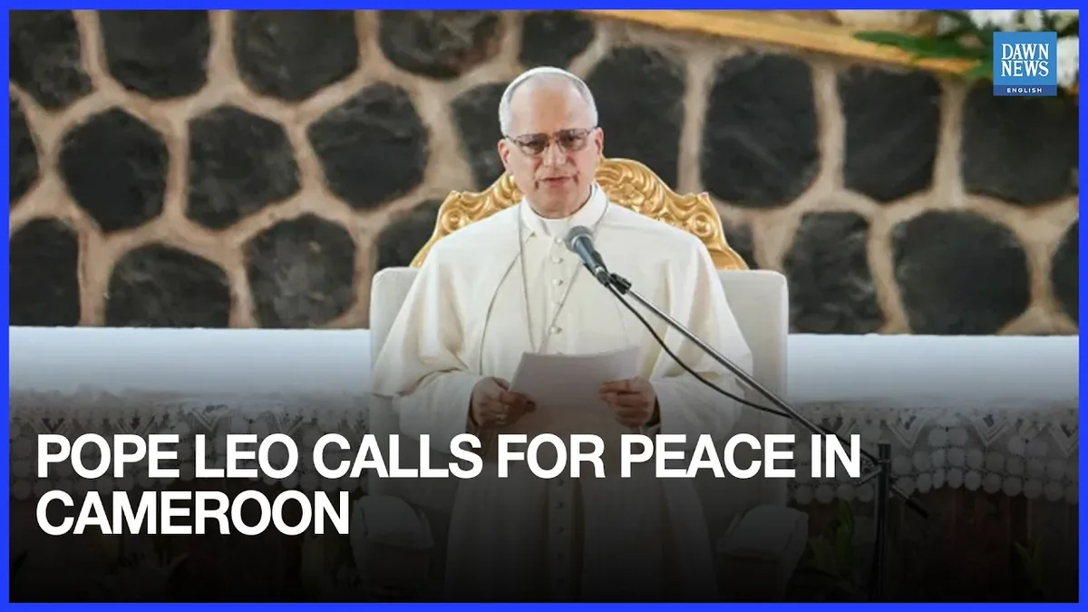 Pope Leo urges peace in visit to Cameroon’s conflict-hit northwest
