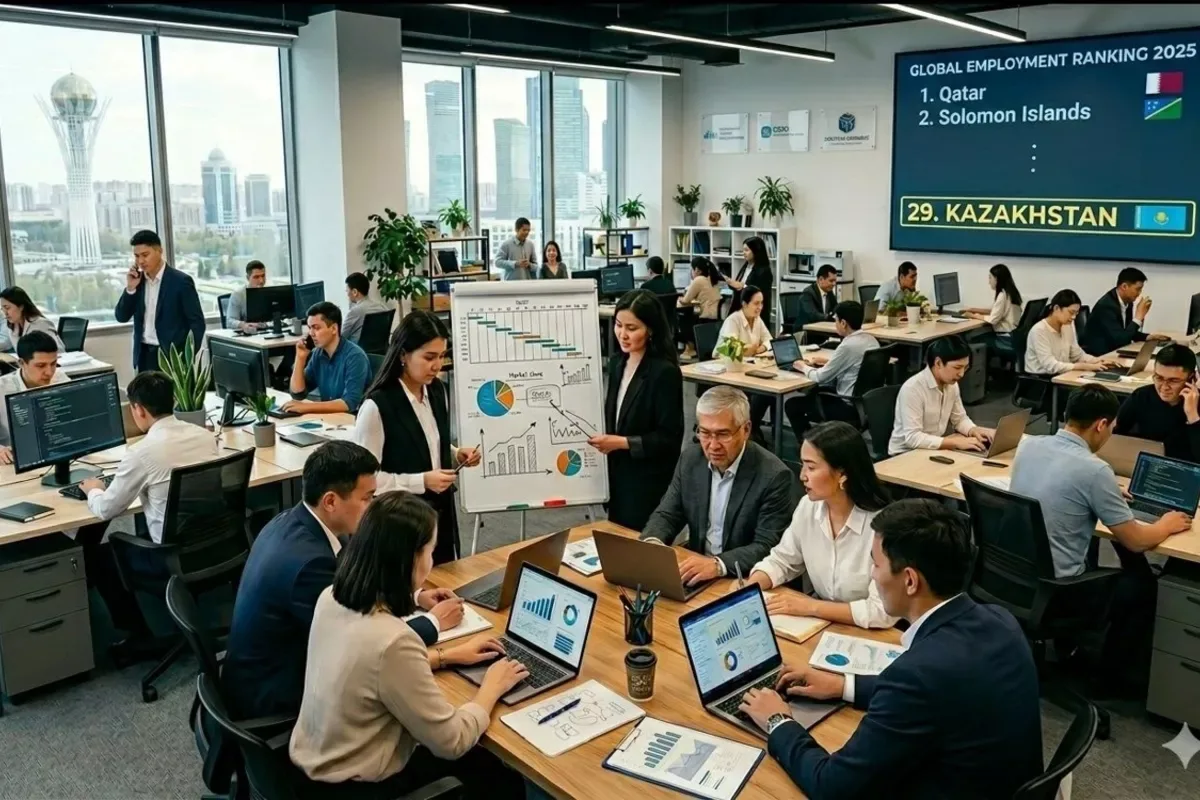 Kazakhstan Enters Top 30 Countries Globally in Employment Rate in 2025