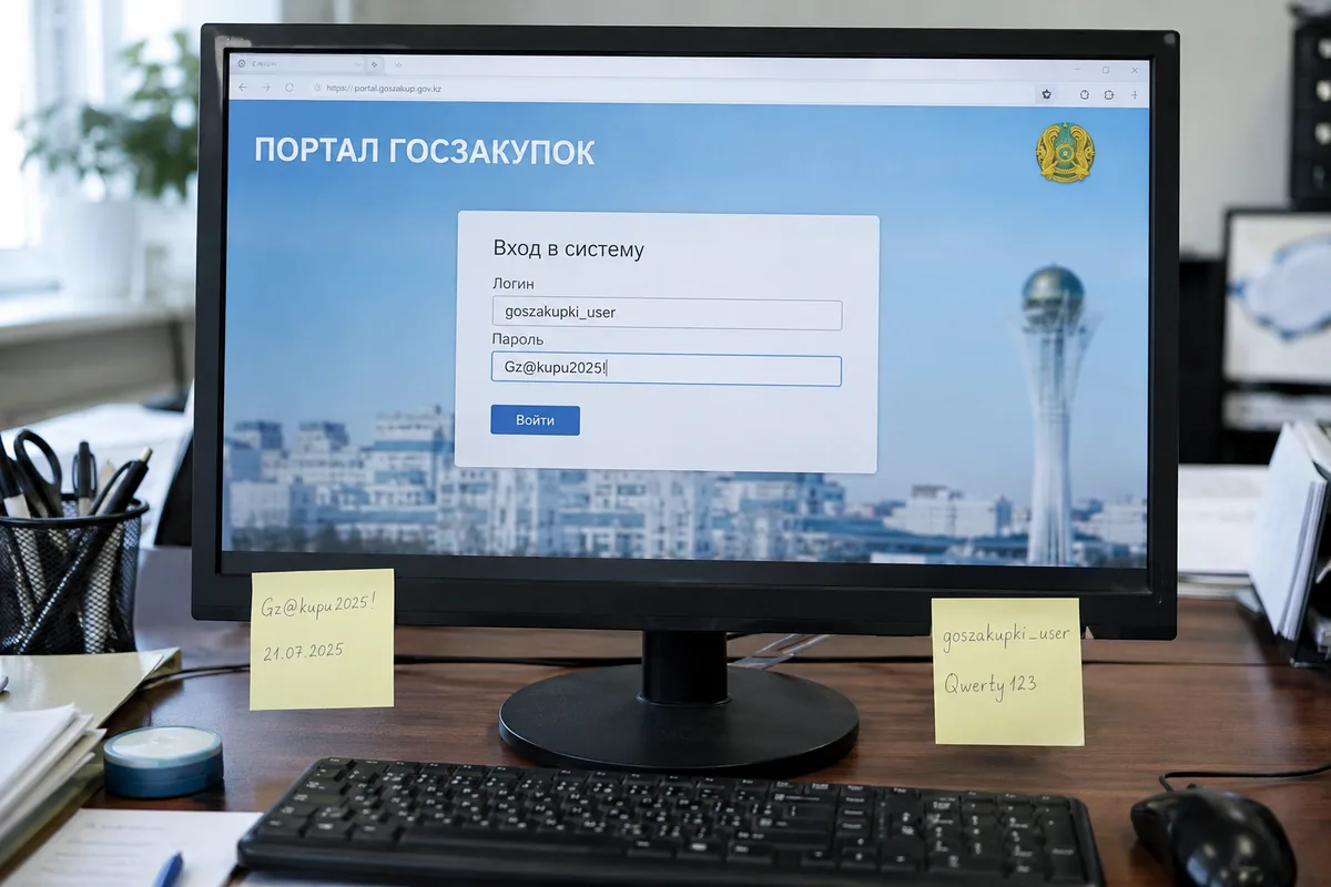 Kazakhstan procurement portal database passwords leaked online