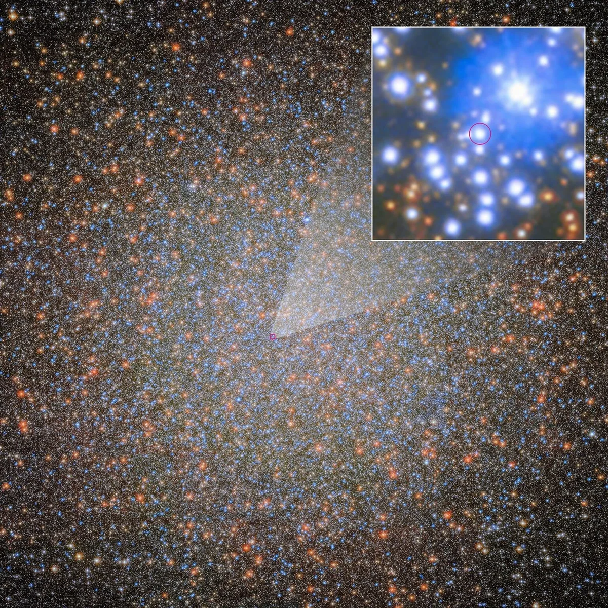 Hubble обнаружил первую черную дыру звездной массы в Омеге Центавра