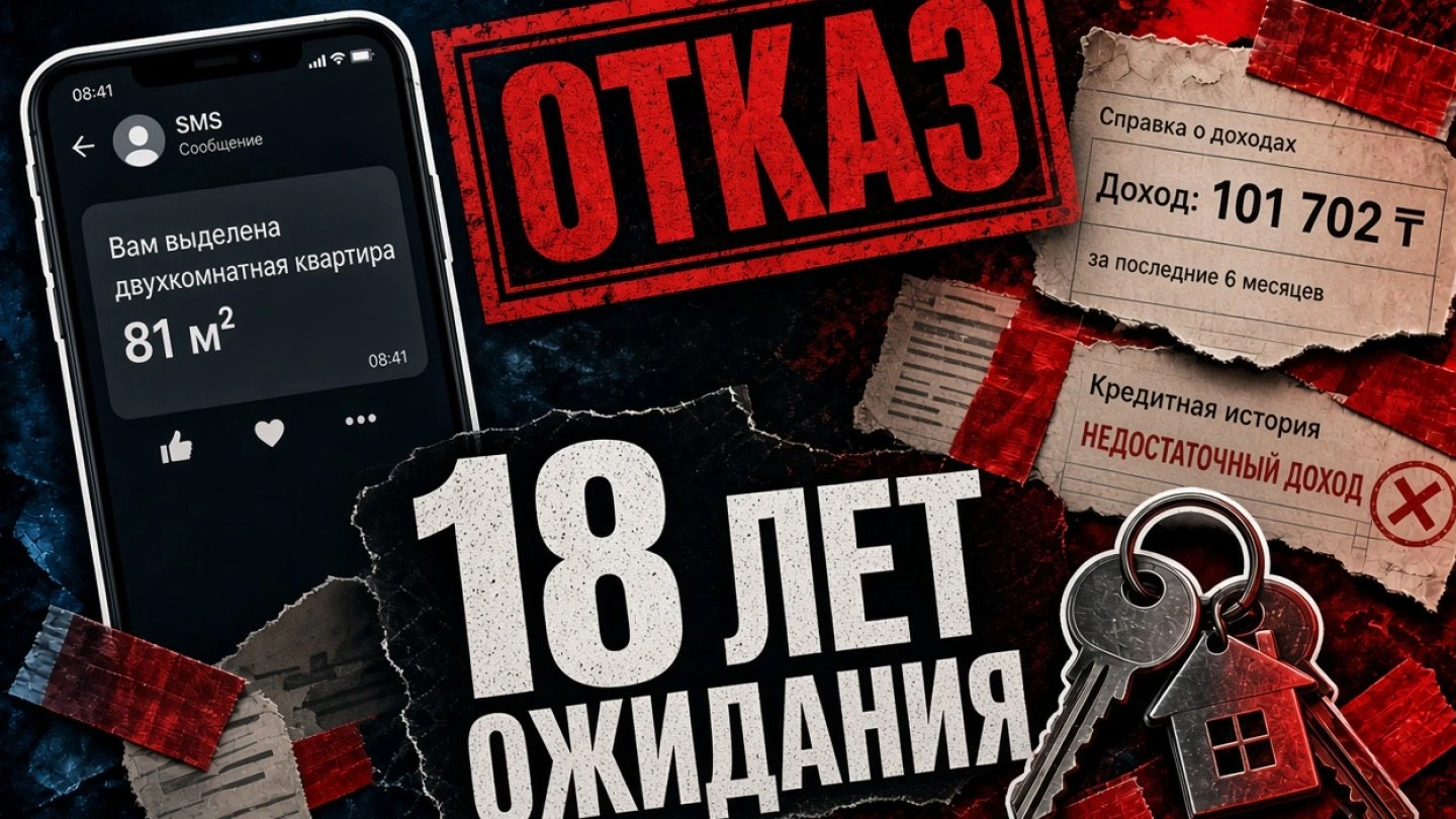 Очередь на жильё для сирот в Казахстане: 43 тысячи ждут, а доходы блокируют выдачу