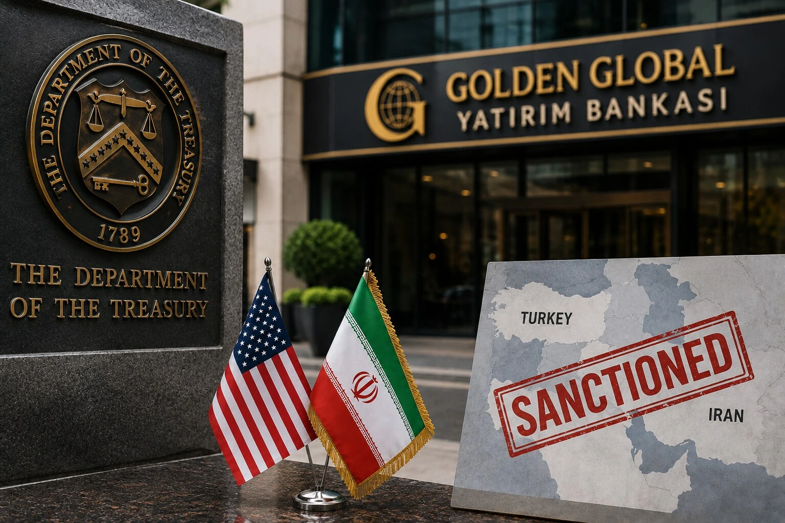 Минфин США ввел санкции против стамбульского банка Golden Global за торговлю с Ираном